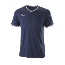 Wilson Tennis Tshirt Team II High V-Neck navyblau Herren